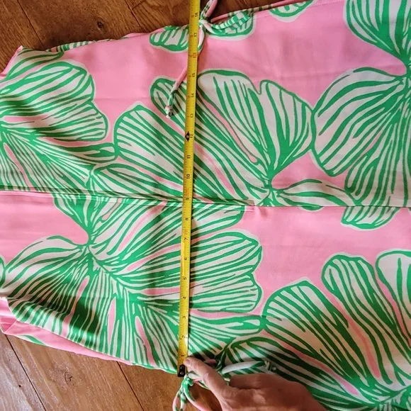 NEW Lilly Pulitzer Donna Romper Mandevilla Baby Who Let the Fronds Out Size 6 - Picture 10 of 11